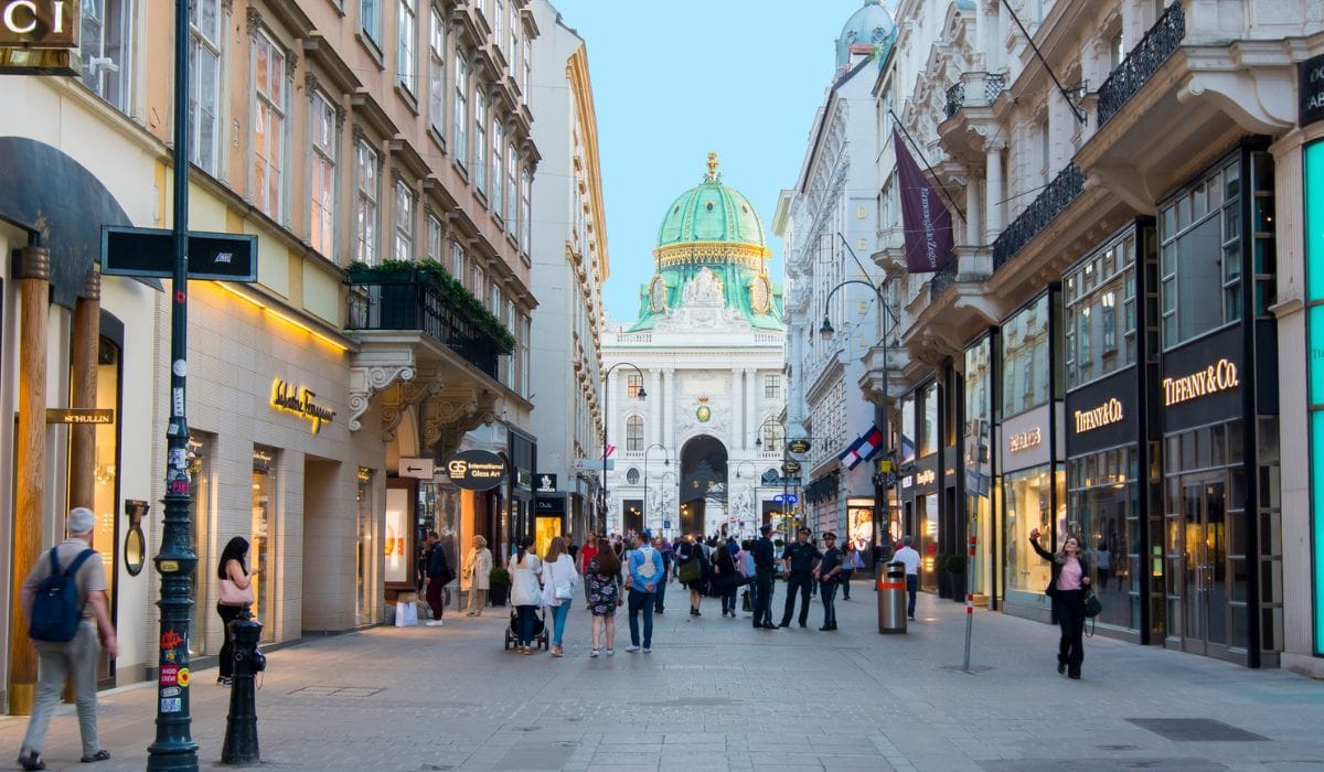 Kohlmarkt Street in the First District of Vienna, Austria. Photo by iStock
