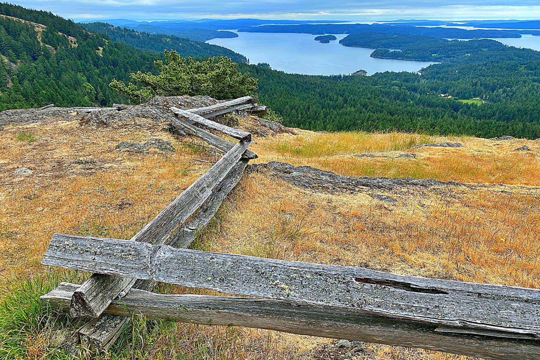 view of the Salish Sea and San Juan Islands