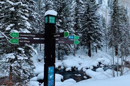 Starting the trail at Gore Creek. Photo by Ann Yungmeyer