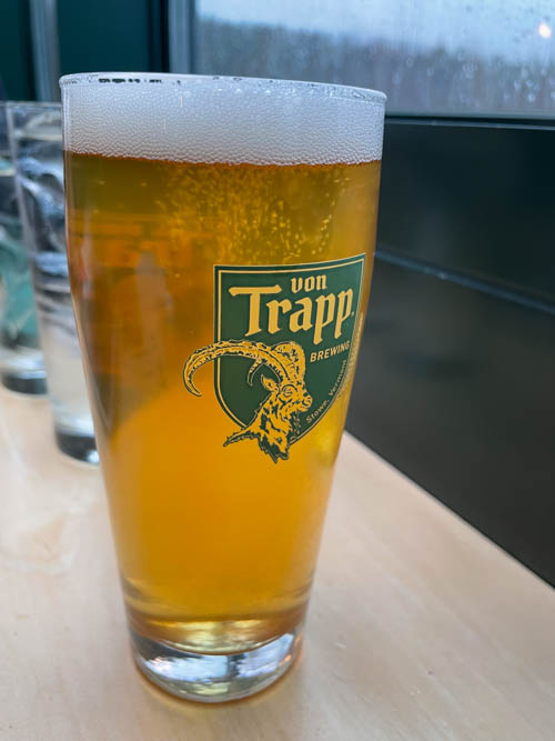 von Trapp beer brewed on site