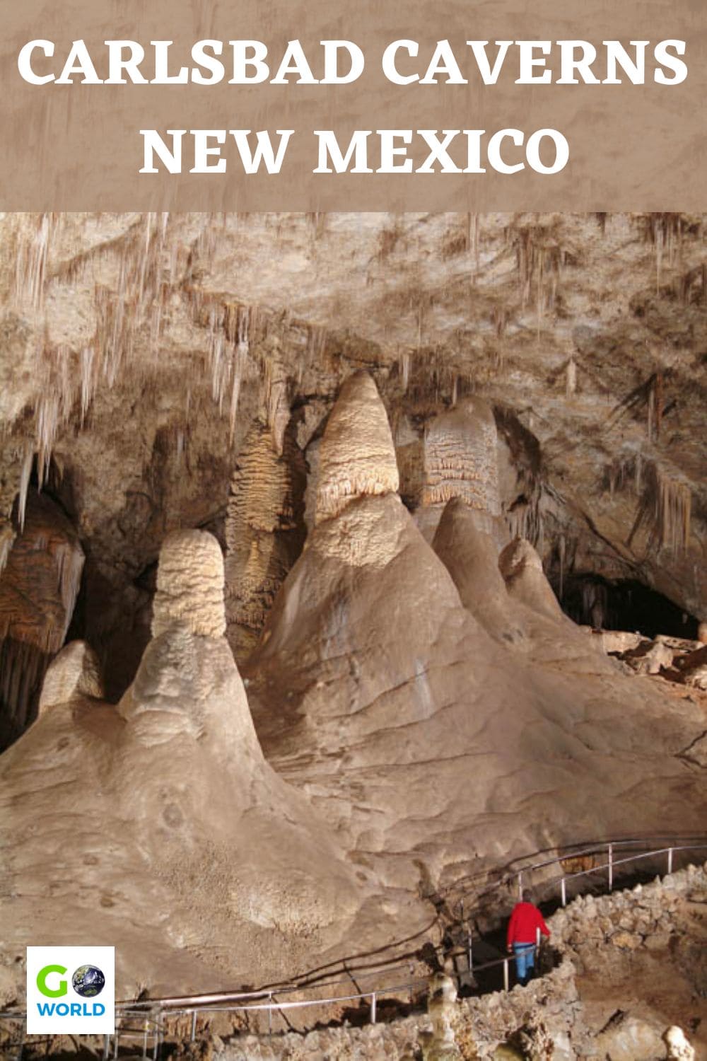 Carlsbad Caverns in New Mexico is a place of wonder with caves full of dazzling formations and sights like the Painted Grotto and Giant Dome. #newmexico #carlsbadcaverns