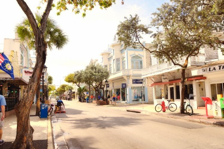 Main Street in Key West Old Town