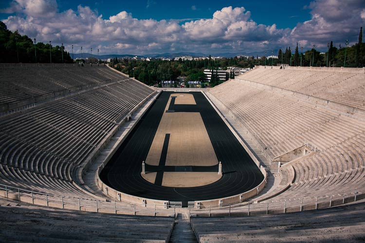 Panathenaic stadium in Greece