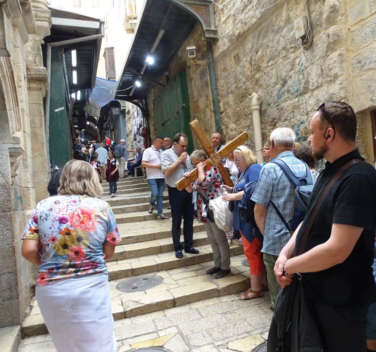 Steps of the Via Dolorosa (Latin for 'Painful Way') - leading to Calvary