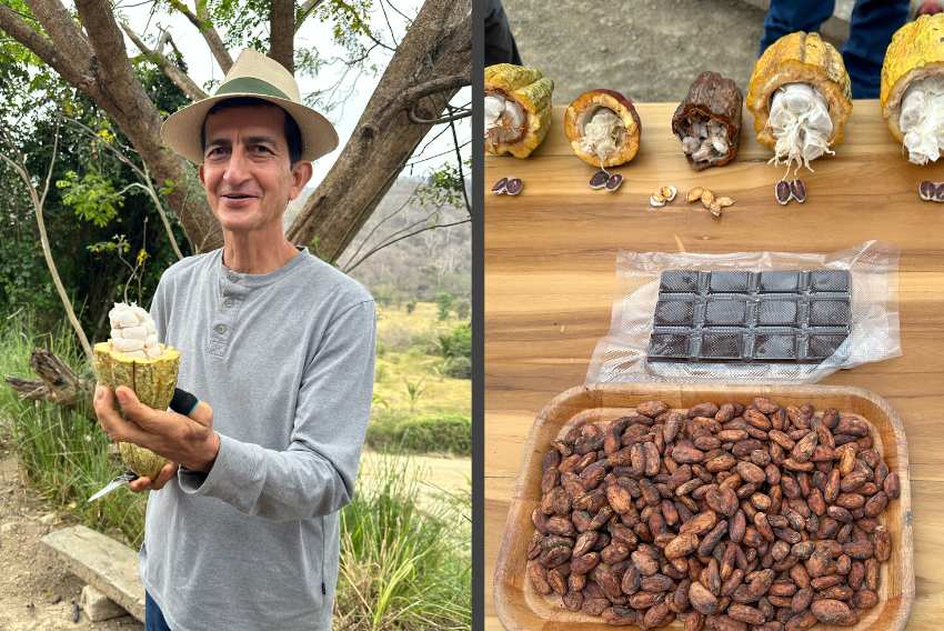 Servio Pachard Vera, a local organic cacao farmer. Photo by Benjamin Rader