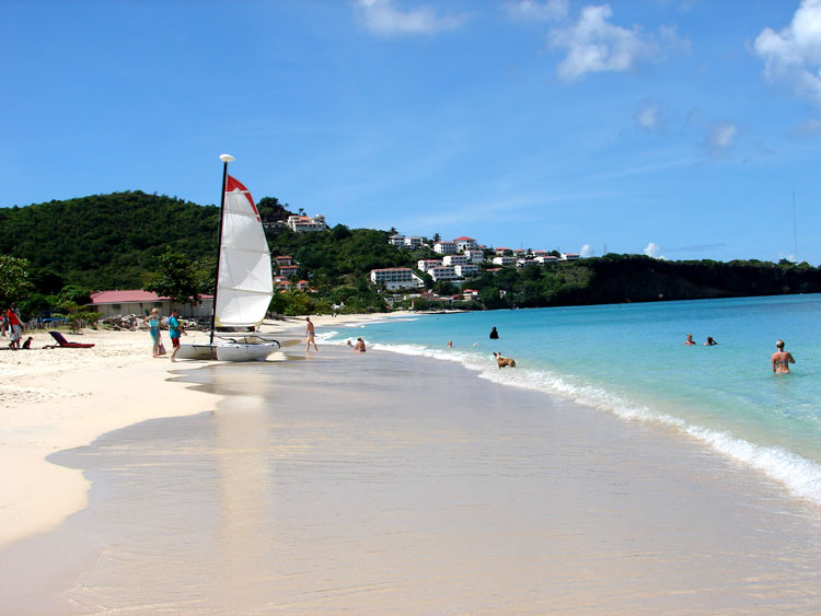 A section of Grenada's Grand Anse Beach