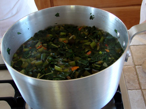Grenada Calaloo soup