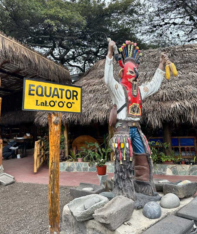 Intiñan Museum on the equator in Ecuador. Photo by Janna Graber