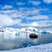Antarctica Cruise At anchor in Neko Harbor. Feature Image by Mark Orwoll (1 of 1)