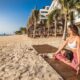 Beach Yoga. Photo courtesy of Sensira Resort & Spa