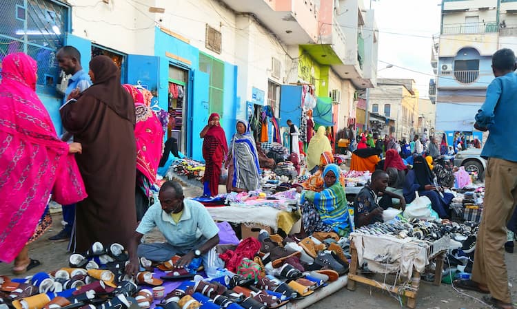 Djibouti city evening street market. Photo by Edward Placidi