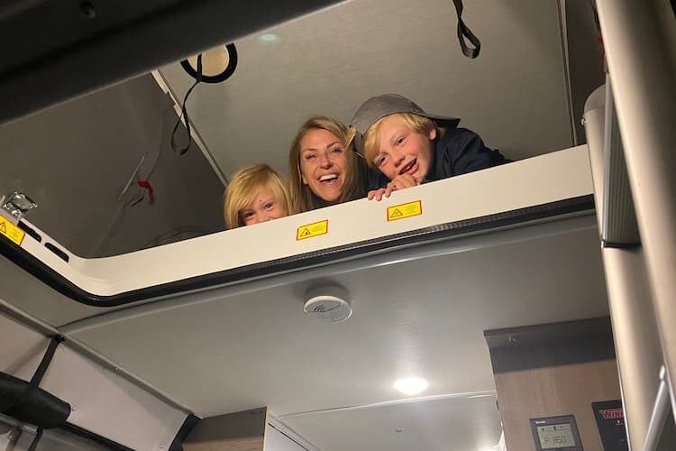 Fun in the RV. Photo by Carri Wilbanks