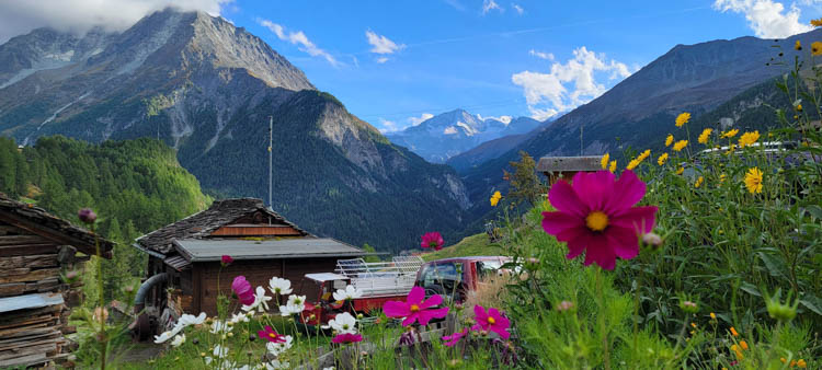 Peaceful alpine villages offer good food and restful sleep after long trail days