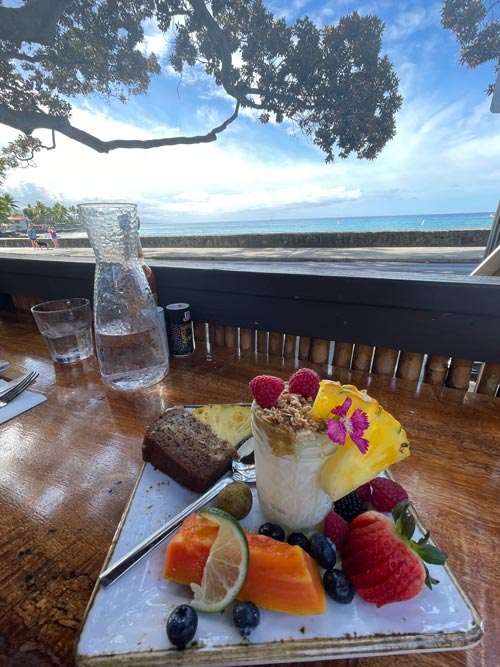 Enjoy the view and the food in Kona