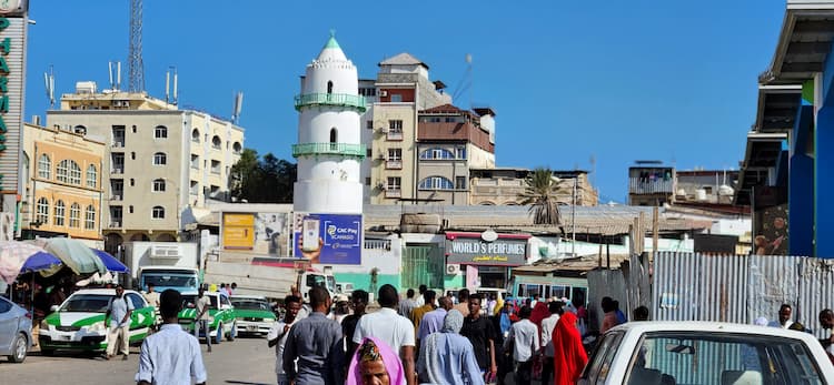 Main square in the center of Djibouti city. Photo by Edward Placidi
