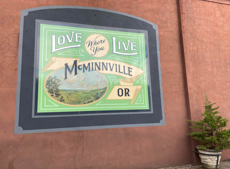 McMinville Oregon Murals dot the town