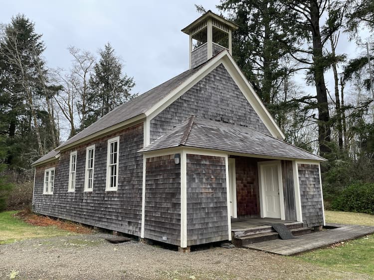 Old schoolhouse in Oysterville. Photo by Debbie Stone
