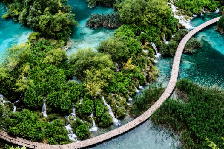 Plitvice National Park Aerial view