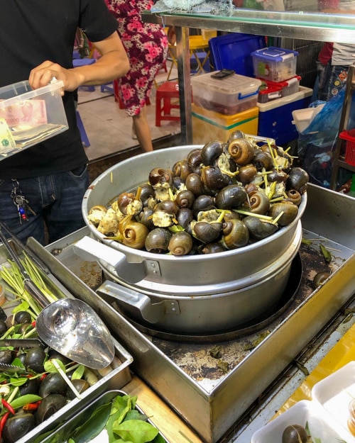 Snails are a favorite dish in Vietnam
