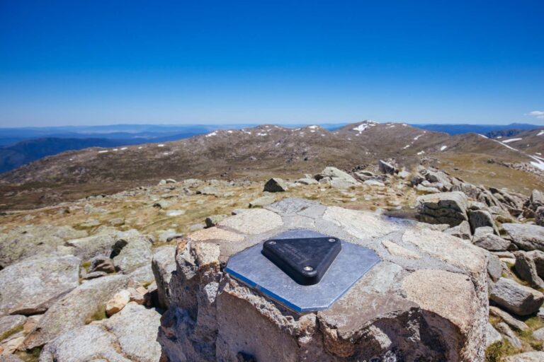 The summit of Mt. Kosciuszko on a clear summer's day.