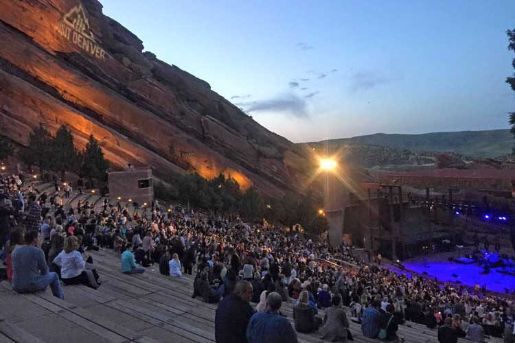 Getting ready for a One Republic concert at Red Rocks in Colorado. Photo by Janna Graber