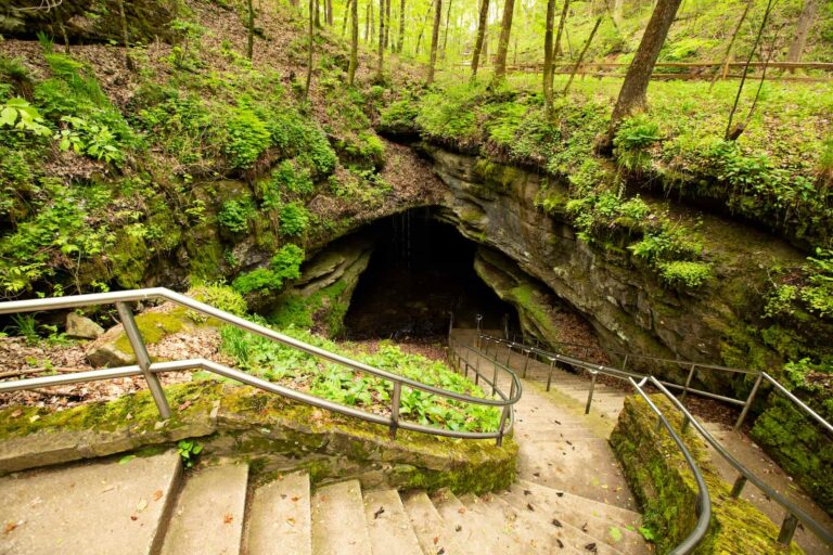 The Historic Entrance to Mammoth Cave. Photo courtesy of NPS / Deb Spillman