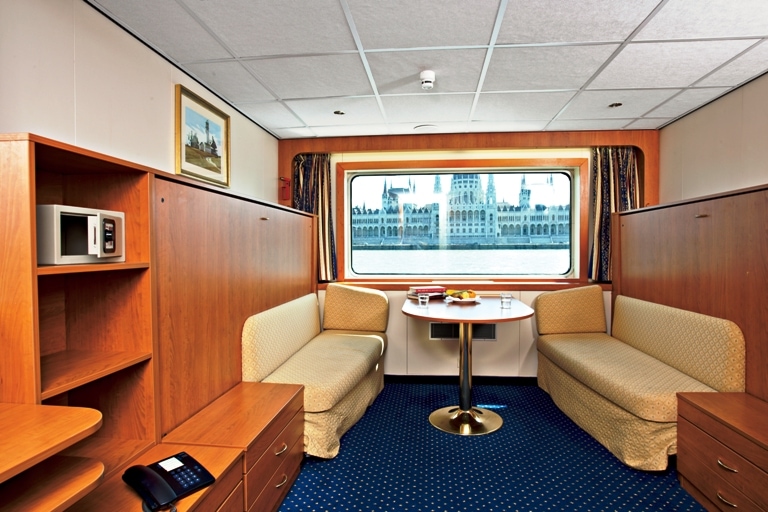 The spacious stateroom on Grand Circle’s Danube River Cruise  Photo by Grand Circle Tours
