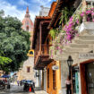 Cartegena All the streets of Cartagena are lined with flower covered balconies.