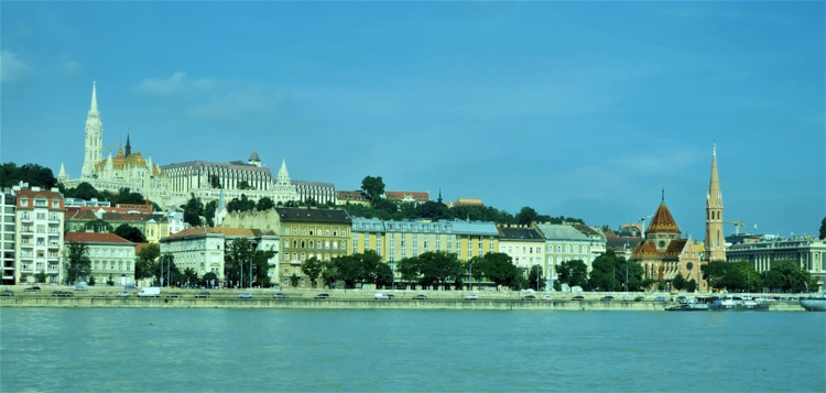 Typical scenery from the Danube River cruise ship