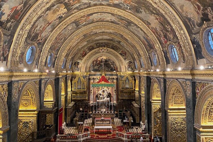 Inside a church in Malta. Photo by Tom Hall