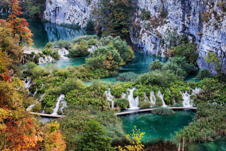 Plitvice National Park in fall
