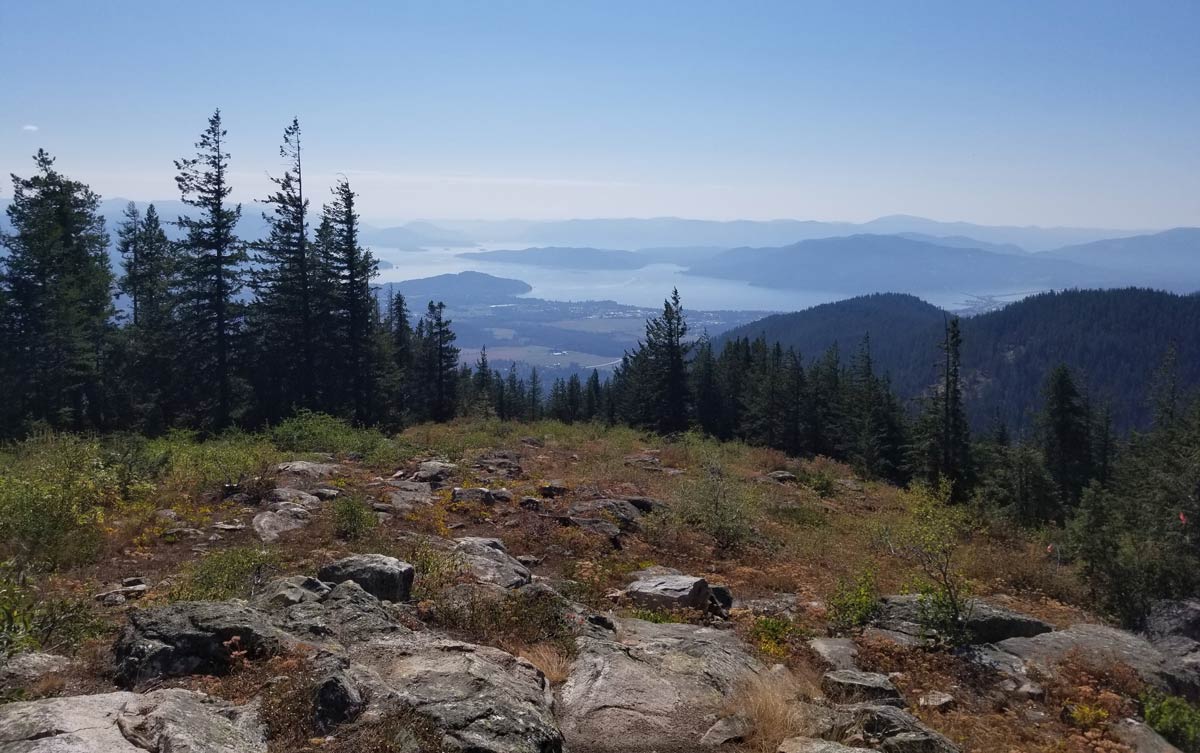 The view from Picnic Point of Lake Pend Oreille, Idaho's largest lake, from Schweitzer Mountain.