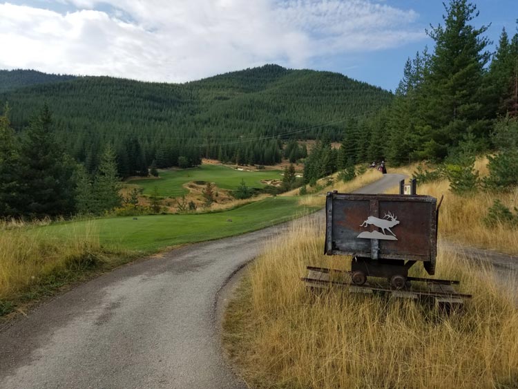 Galena Ridge Golf Course in the rolling foothills outside of Kellogg, Idaho.