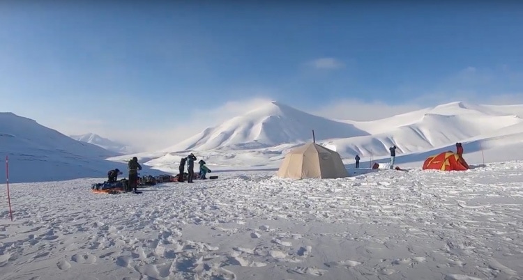 Svalbard Expedition. Camp