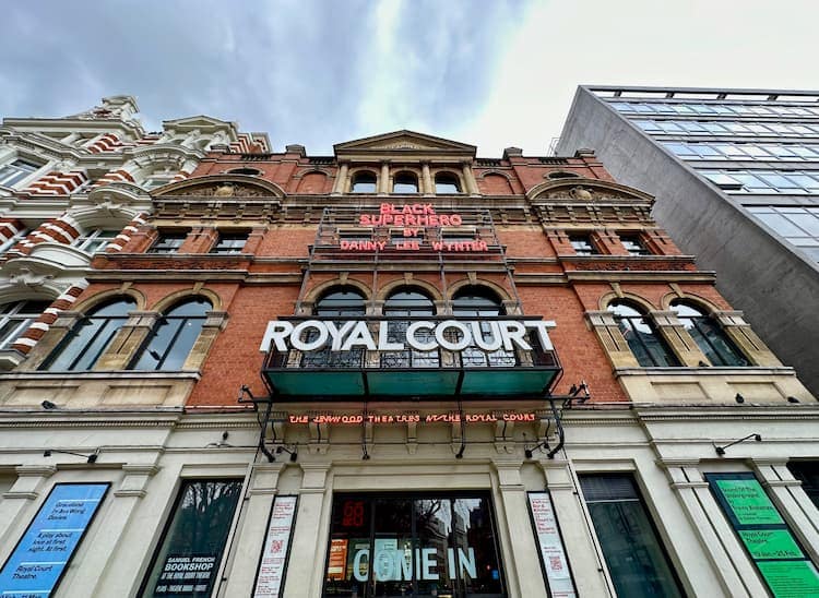 The Royal Court Theatre on Sloane Square has a reputation for supporting provocative and emerging playwrights. Photo by Amy Laughinghouse