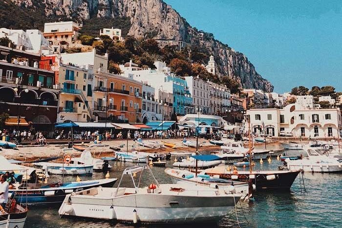 Capri, Italy's busy harbor