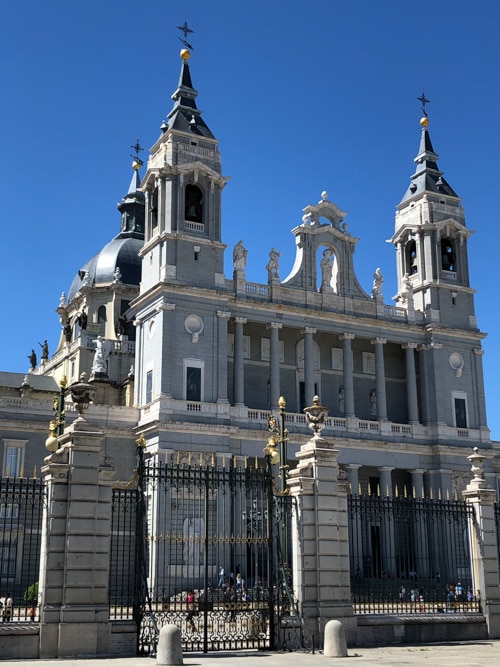 A close-up look at the Royal Palace of Madrid