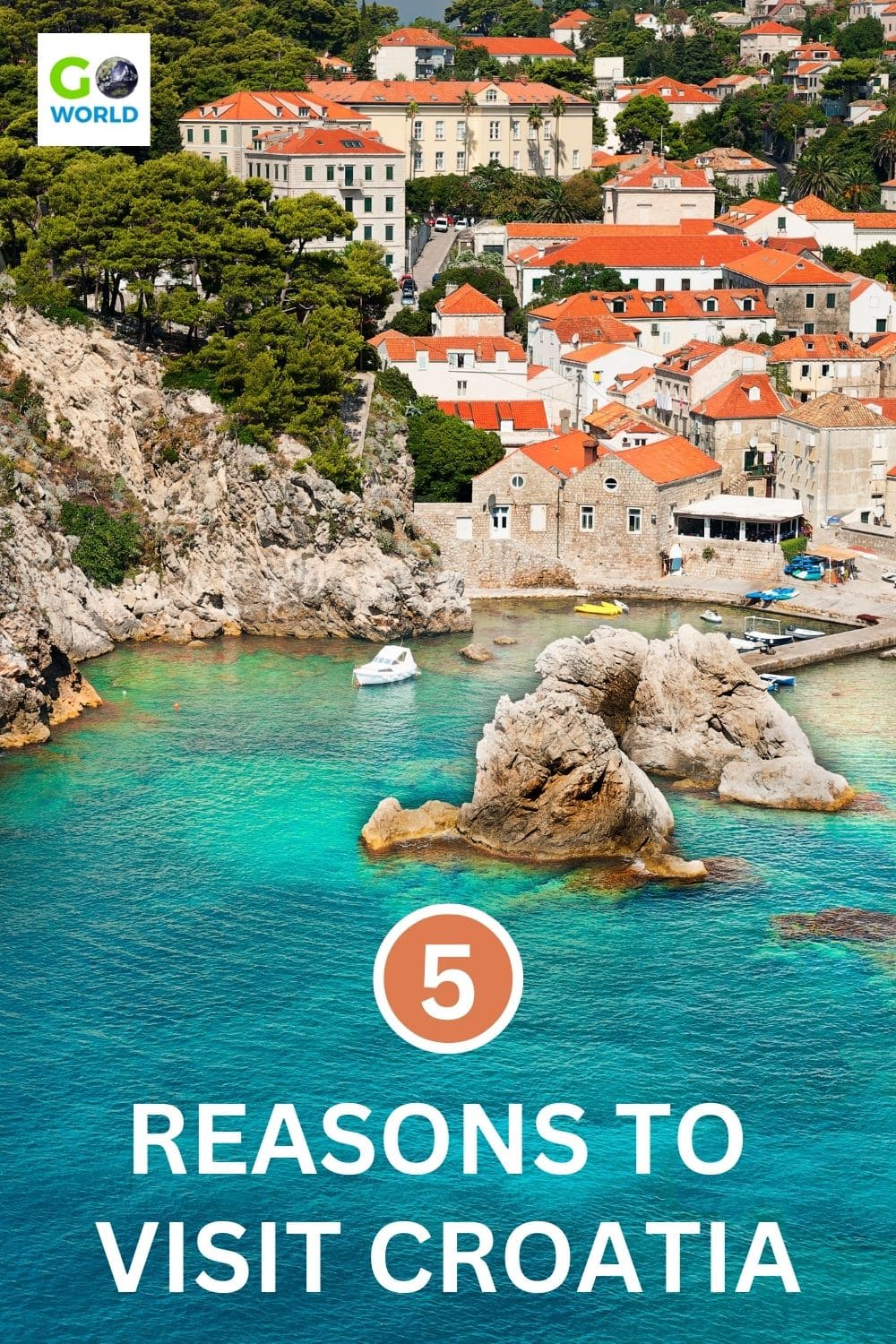 The Croatian Coast, Adriatic Sea, turbulent history and incredible people are just some of the reasons to visit Croatia. #Croatia #Dubrovnik #reasonstovisitcroatia