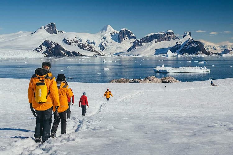 Hikers in Antarctica. Photo by Antarctica Travels