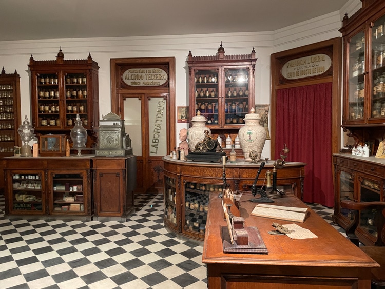 Re-created pharmacy of yore in Lisbon