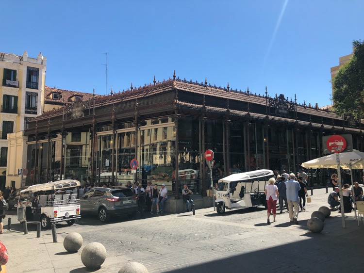 The Mercado de San Miguel, a wholesale marketplace.