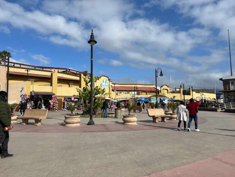 Is Mexico safe to visit? Shops along the Malecon, Ensenada