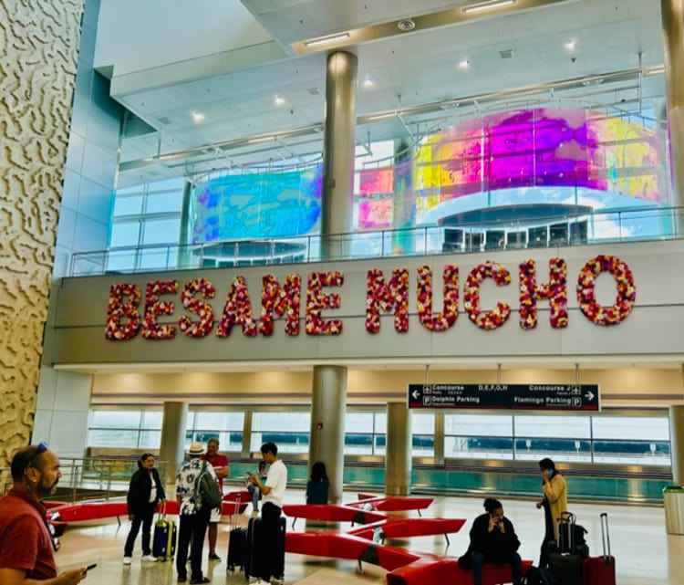 Miami Airport’s affectionate welcome