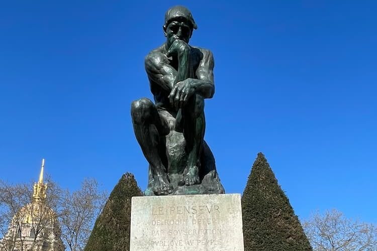 The Thinker by Rodin. Photo by Debbie Stone 