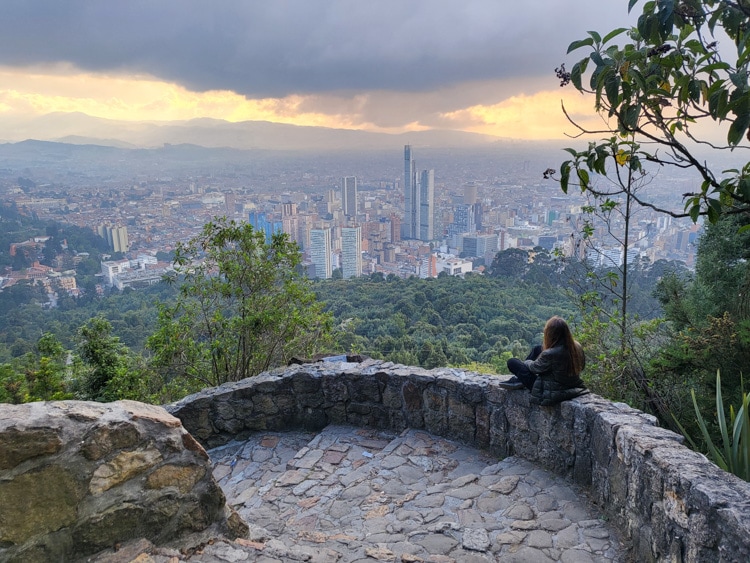 The top of Bogota