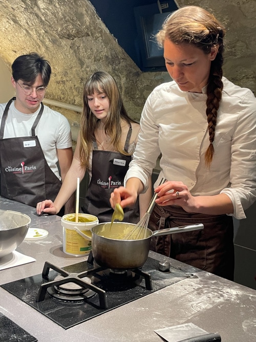 Croissant making class in Paris