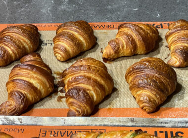 Croissant making class in Paris Piping hot beauties. Photo by Debbie Stone