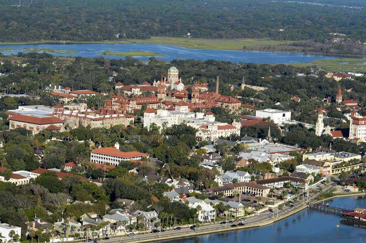 Red roofs of St. Augustine, Florida. Photo by The Historic Coast Culture