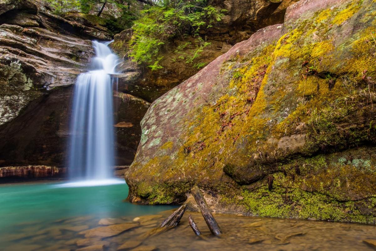 Waterfall in Hocking Hills