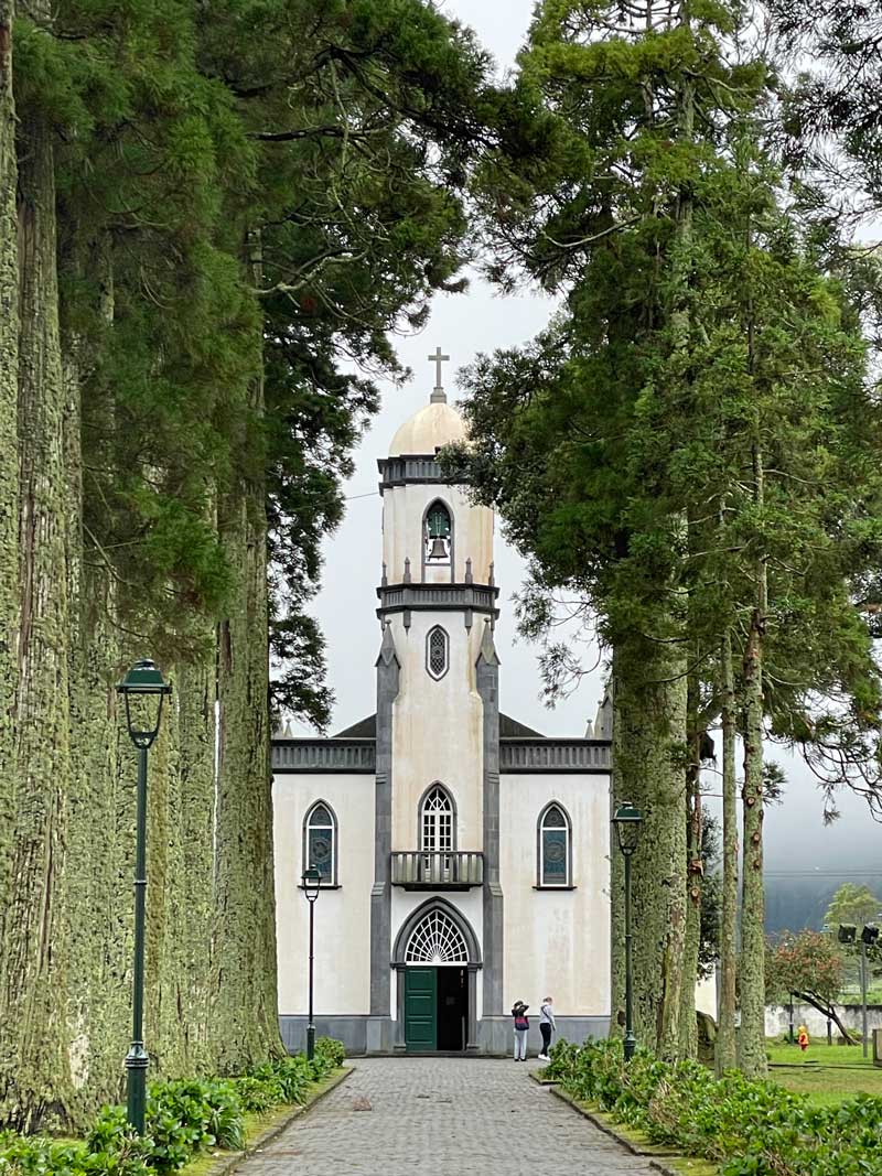Photogenic Church in the Village of Sete Cidades